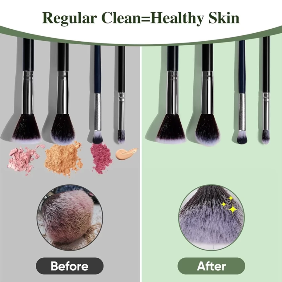 (image for) Automatic Electric Makeup Brush Cleaner Machine Automatic Makeup Brush Washer & Holder Quick Efficient for Deep Cleaning